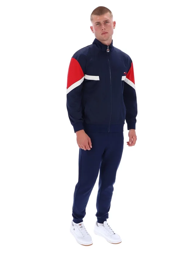 Giacca sportiva Fila blu navy ispirata all’Archivio Albarn