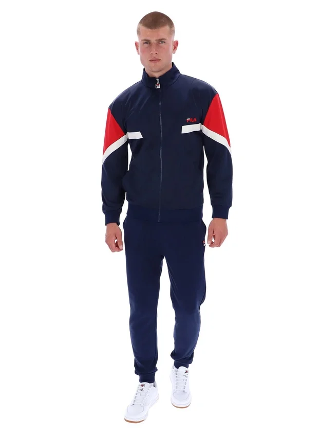 Giacca sportiva Fila blu navy ispirata all’Archivio Albarn