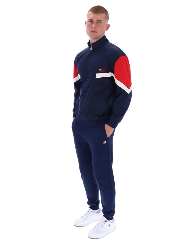 Giacca sportiva Fila blu navy ispirata all’Archivio Albarn