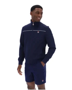 Giacca sportiva Fila Gennaro 1911 Monogram blu navy