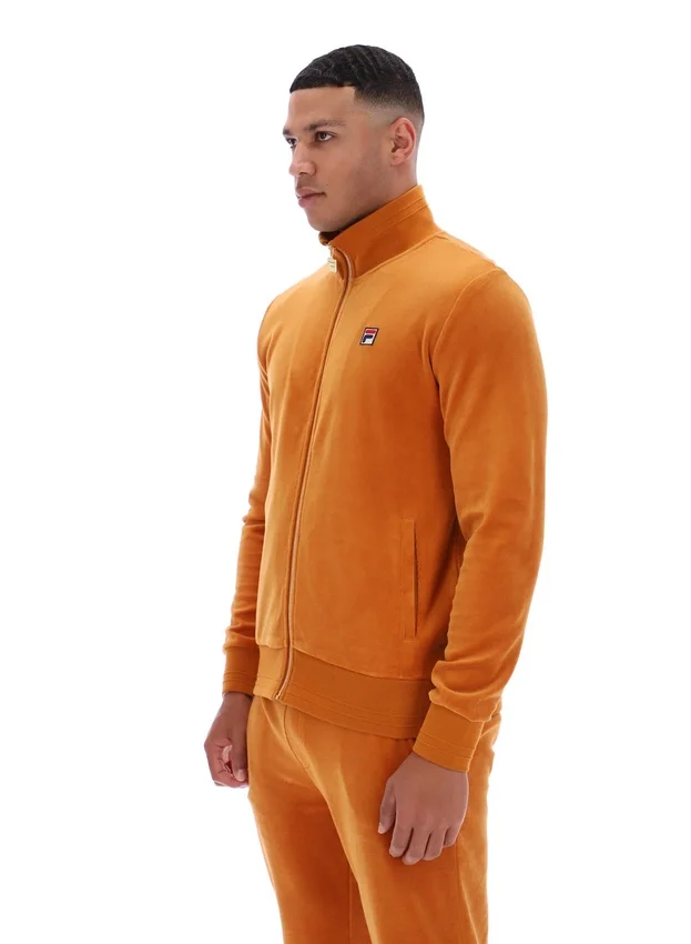 Giacca sportiva in velluto nero Pumpkin Spice