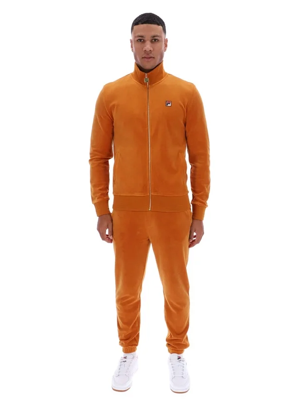Giacca sportiva in velluto nero Pumpkin Spice