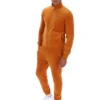 Giacca sportiva in velluto nero Pumpkin Spice