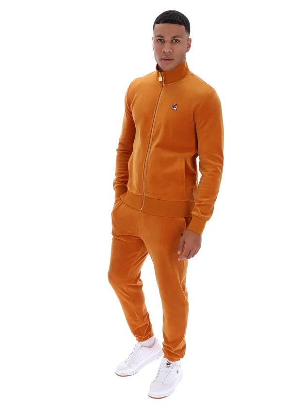 Giacca sportiva in velluto nero Pumpkin Spice