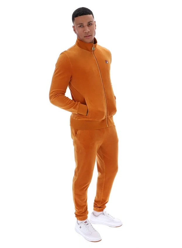 Giacca sportiva in velluto nero Pumpkin Spice