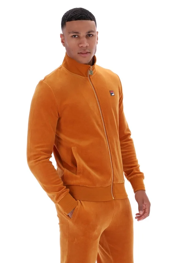 Giacca sportiva in velluto nero Pumpkin Spice