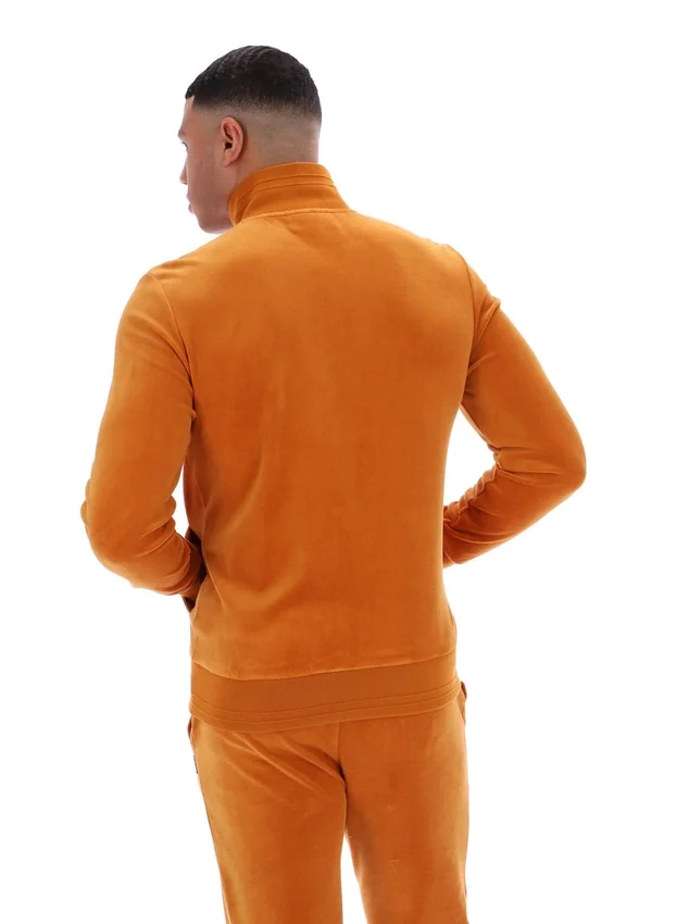 Giacca sportiva in velluto nero Pumpkin Spice