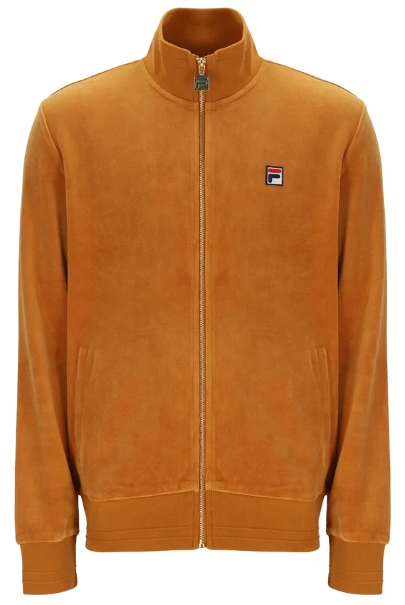 Giacca sportiva in velluto nero Pumpkin Spice