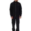 Giacca sportiva nera Davey con zip integrale