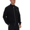 Giacca sportiva nera Davey con zip integrale
