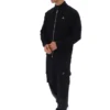 Giacca sportiva nera Davey con zip integrale