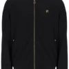 Giacca sportiva nera Davey con zip integrale