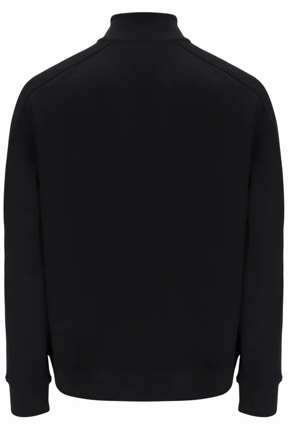 Giacca sportiva nera Davey con zip integrale