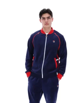 Giacca sportiva versatile Fila Daniele Archive blu navy