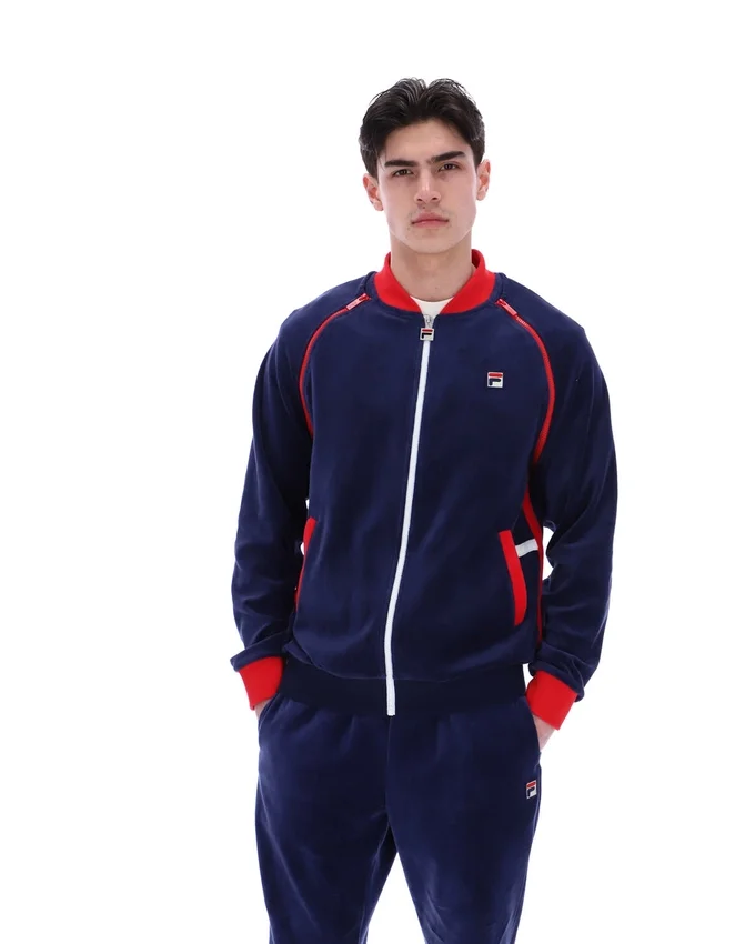 Giacca sportiva versatile Fila Daniele Archive blu navy
