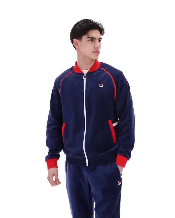 Giacca sportiva versatile Fila Daniele Archive blu navy