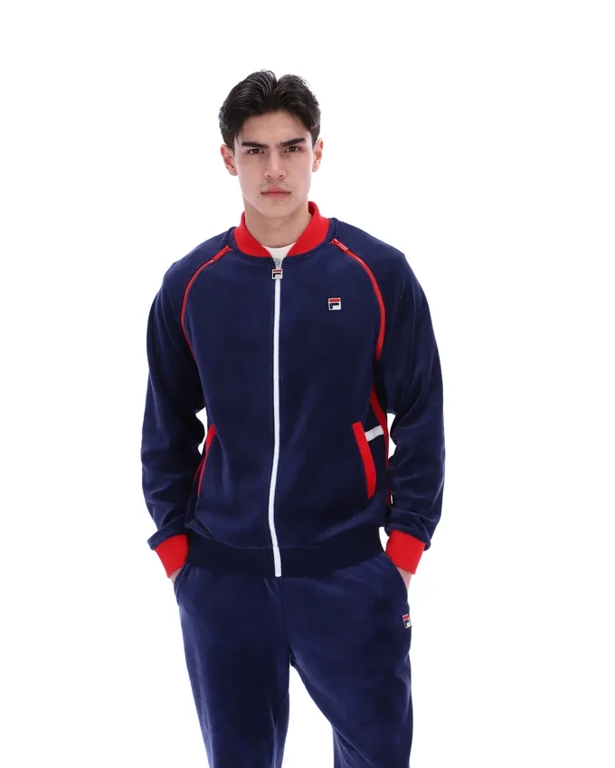 Giacca sportiva versatile Fila Daniele Archive blu navy