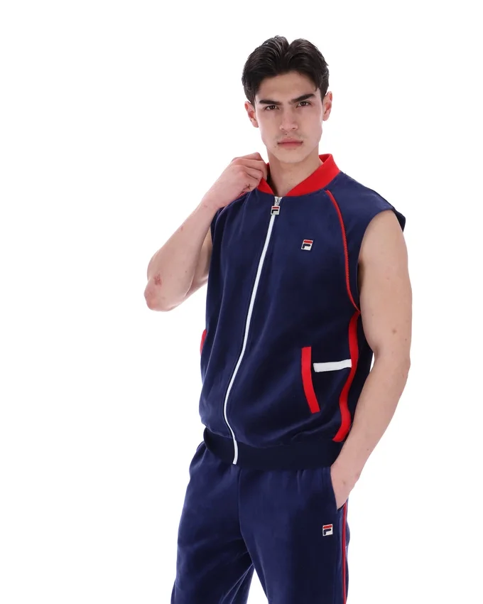 Giacca sportiva versatile Fila Daniele Archive blu navy