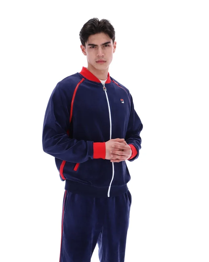 Giacca sportiva versatile Fila Daniele Archive blu navy