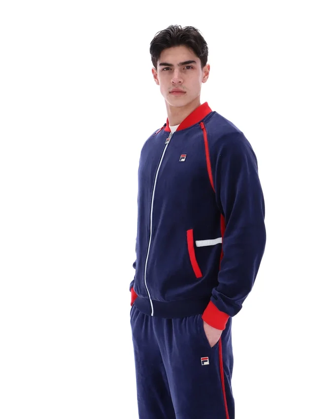 Giacca sportiva versatile Fila Daniele Archive blu navy
