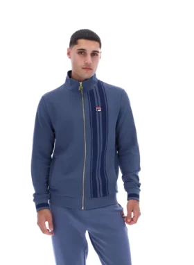 Giacca sportiva Vintage Indigo con stampa a righe Dante