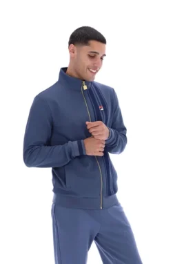 Giacca sportiva Vintage Indigo con stampa a righe Dante