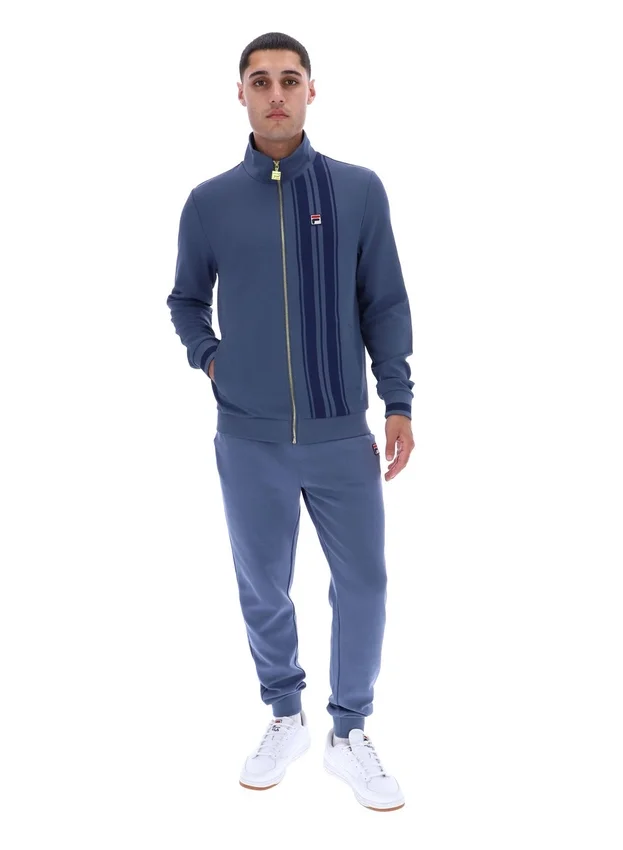Giacca sportiva Vintage Indigo con stampa a righe Dante