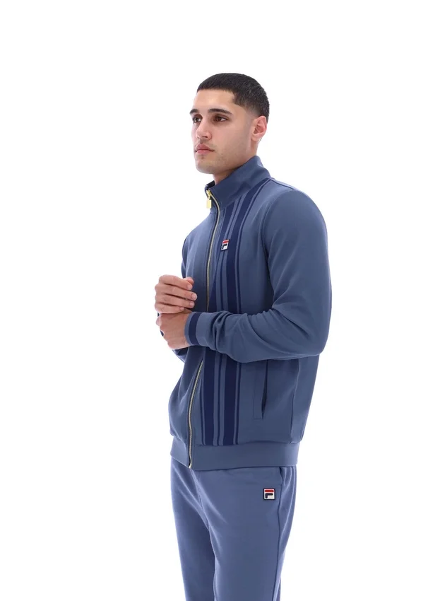 Giacca sportiva Vintage Indigo con stampa a righe Dante