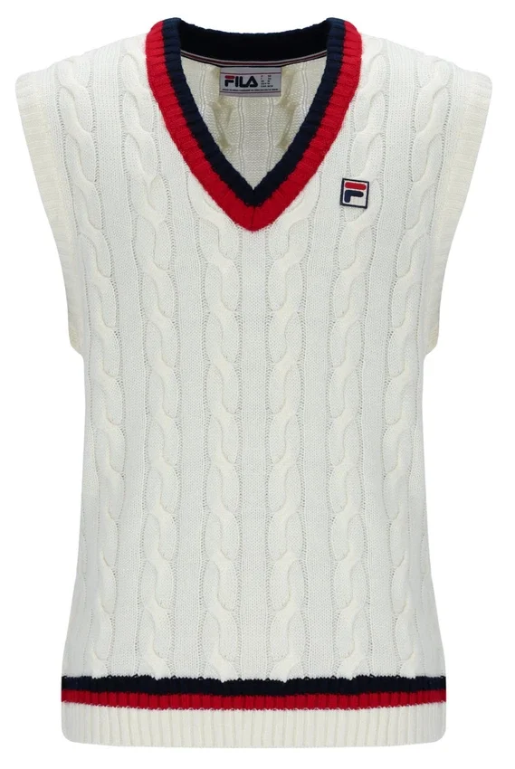 Gilet a maglia intrecciata Gardenia Rufus Archive