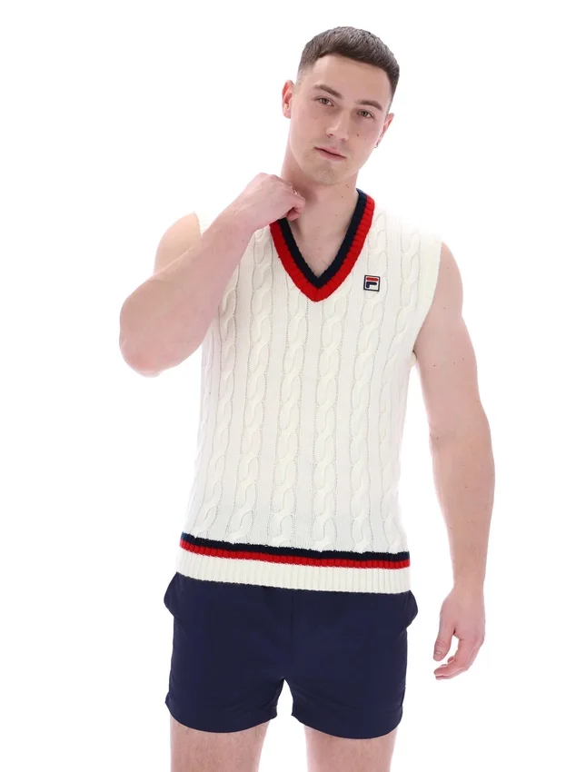 Gilet a maglia intrecciata Gardenia Rufus Archive