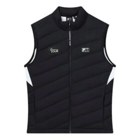 Gilet da atletica con colletto rialzato e stampa "Black White"