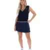 Gilet Fila Jorja in maglia a trecce blu navy