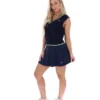 Gilet Fila Jorja in maglia a trecce blu navy