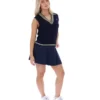Gilet Fila Jorja in maglia a trecce blu navy