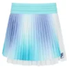 Gonna da tennis a pieghe avvolgente da donna Aqua