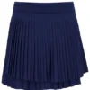 Gonna da tennis a portafoglio plissettata da donna blu navy