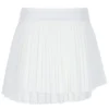 Gonna da tennis avvolgente a pieghe da donna in bianco sporco