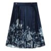 Gonna lunga casual "Navy White"