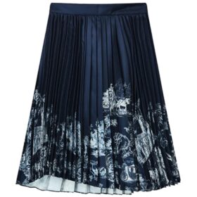 Gonna lunga casual “Navy White”