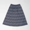 Gonna midi svasata con tasche blu notte