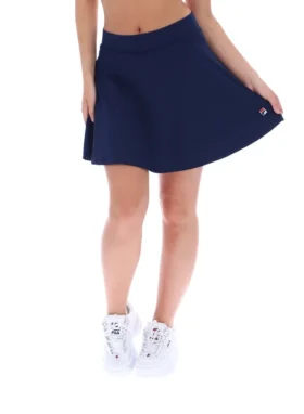 Gonna-pantaloncini da tennis Fila Sancia in stile skater blu navy