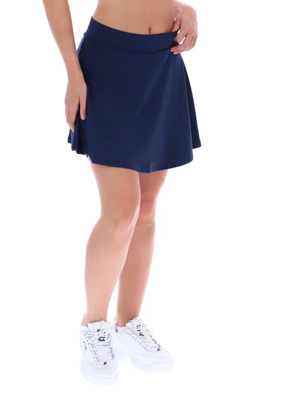 Gonna-pantaloncini da tennis Fila Sancia in stile skater blu navy