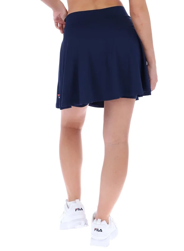 Gonna-pantaloncini da tennis Fila Sancia in stile skater blu navy