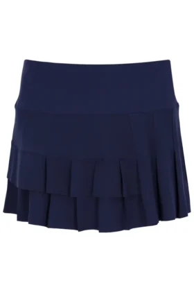 Gonna-pantaloncino a pieghe Alley blu navy di Fila