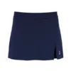 Gonna-pantaloncino da tennis con spacco da donna, blu navy