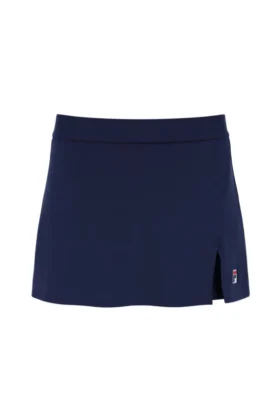 Gonna-pantaloncino da tennis con spacco da donna, blu navy