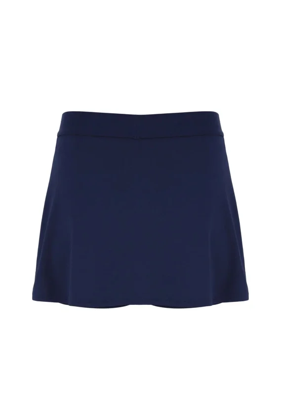 Gonna-pantaloncino da tennis con spacco da donna, blu navy