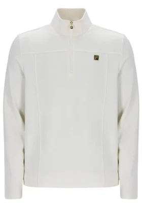 Hogan 1/4 Zip Up color latte di cocco