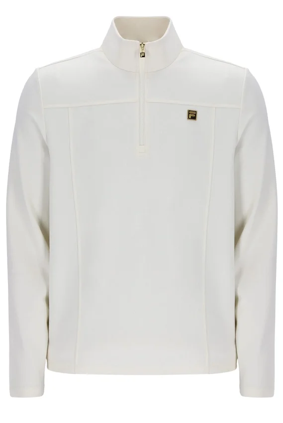 Hogan 1/4 Zip Up color latte di cocco