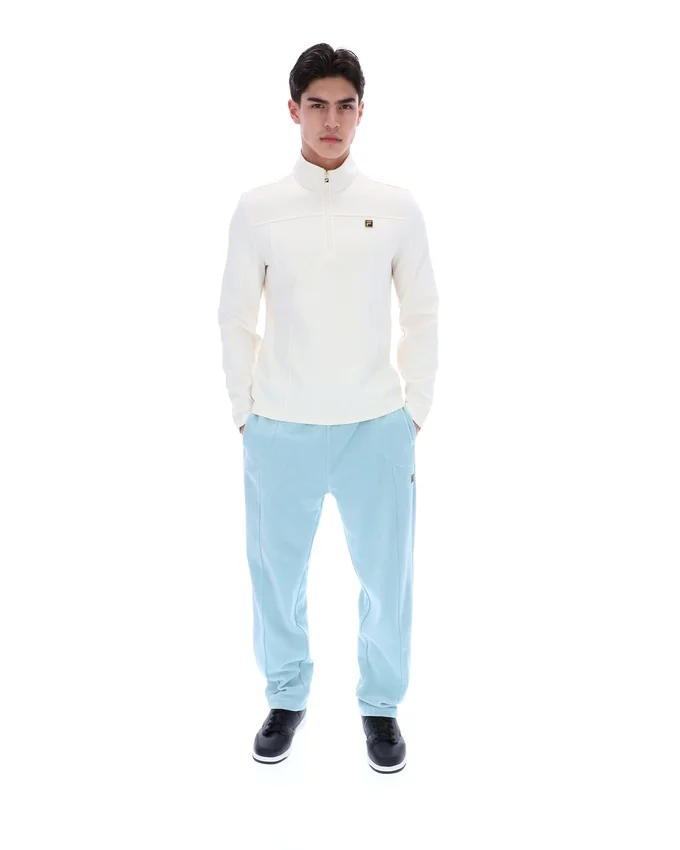 Hogan 1/4 Zip Up color latte di cocco